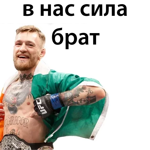 Sticker from the "Хабиб Нурмагомедов & Конор Макгрегор" sticker pack