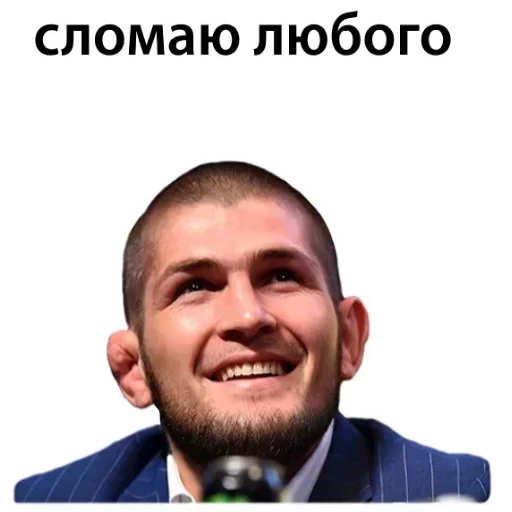 Sticker from the "Хабиб Нурмагомедов & Конор Макгрегор" sticker pack