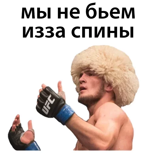 Sticker from the "Хабиб Нурмагомедов & Конор Макгрегор" sticker pack