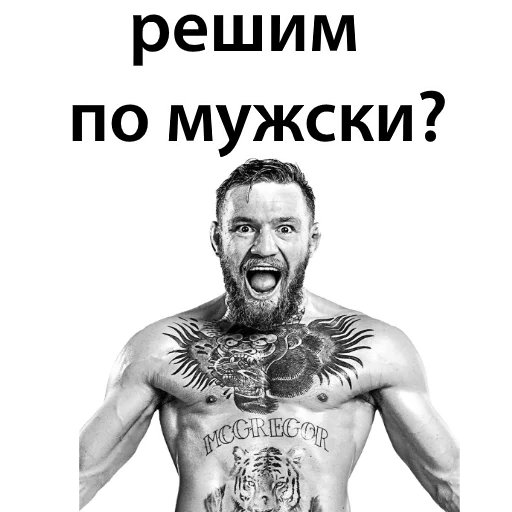 Sticker from the "Хабиб Нурмагомедов & Конор Макгрегор" sticker pack