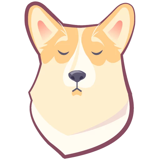 Sticker from the "КОРГИ Пёс" sticker pack