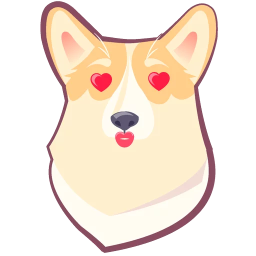 Sticker from the "КОРГИ Пёс" sticker pack