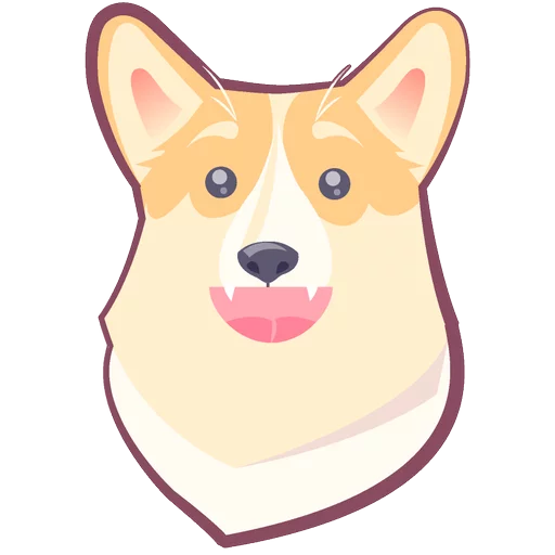 Sticker from the "КОРГИ Пёс" sticker pack