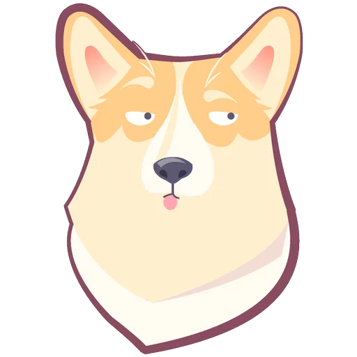 Sticker from the "КОРГИ Пёс" sticker pack