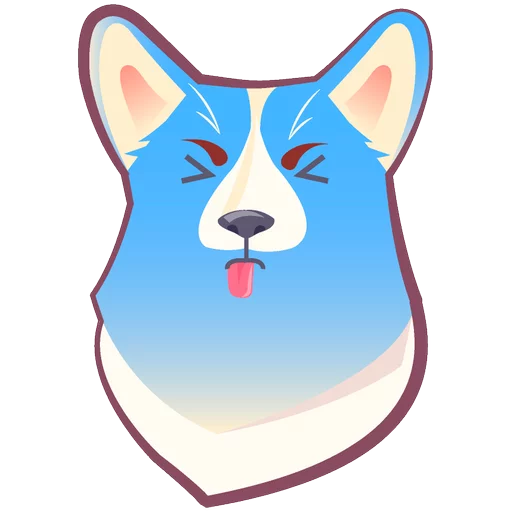 Sticker from the "КОРГИ Пёс" sticker pack