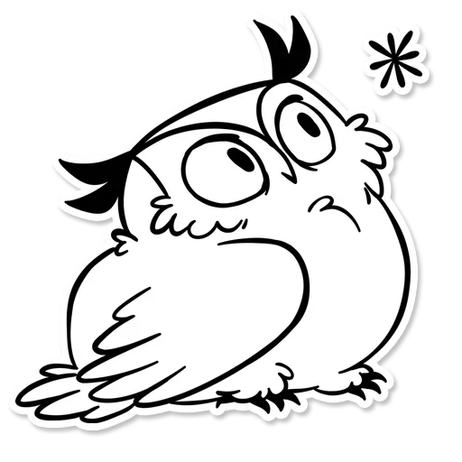 Sticker from the "OWL" sticker pack