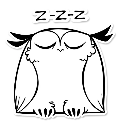 Sticker from the "OWL" sticker pack