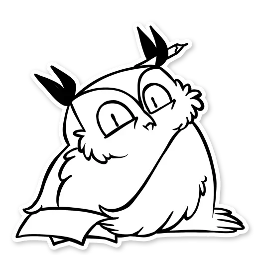 Sticker from the "OWL" sticker pack