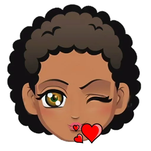 Sticker from the "Afromoji" sticker pack