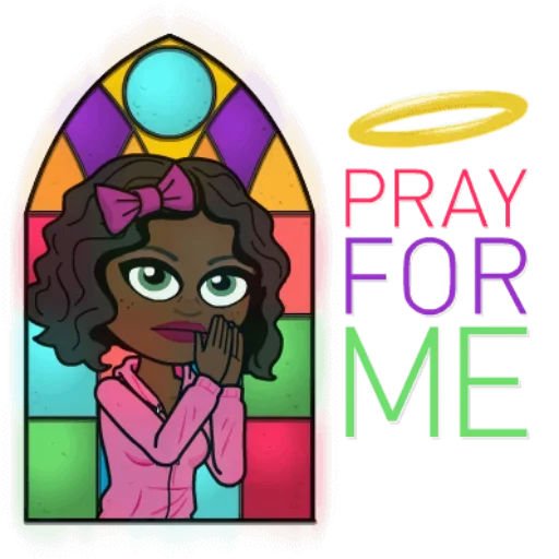 Sticker from the "Afromoji" sticker pack