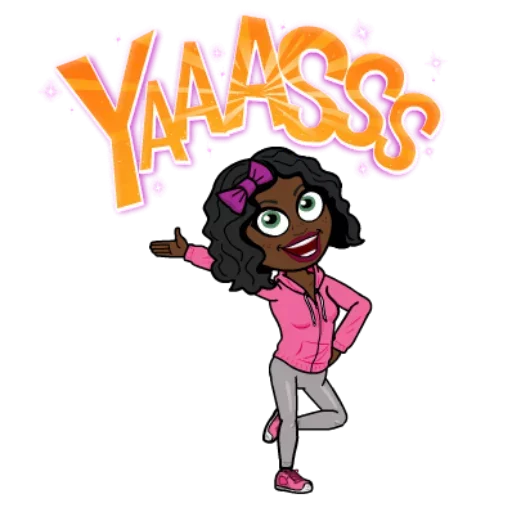 Sticker from the "Afromoji" sticker pack