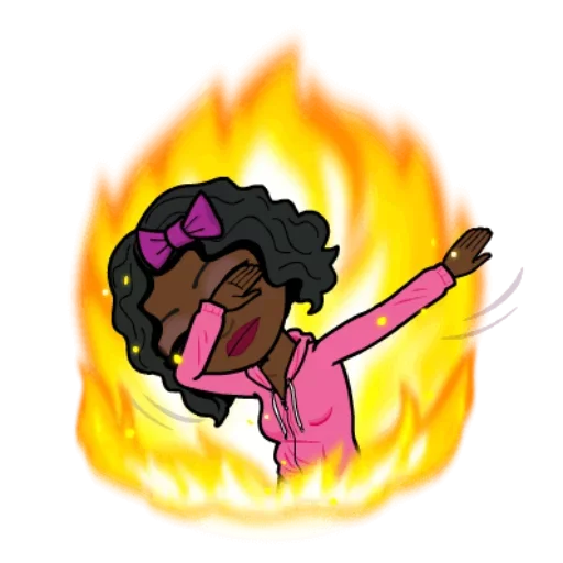 Sticker from the "Afromoji" sticker pack