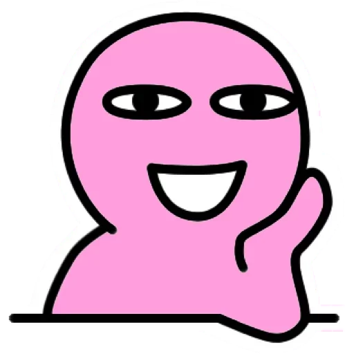 Sticker from the "Pink Boy" sticker pack