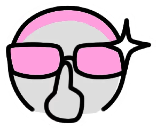 Sticker from the "Pink Boy" sticker pack