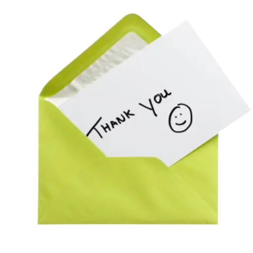 Sticker from the "Thank You" sticker pack