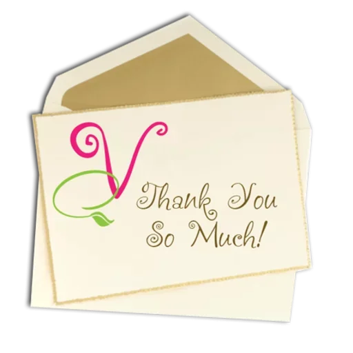 Sticker from the "Thank You" sticker pack