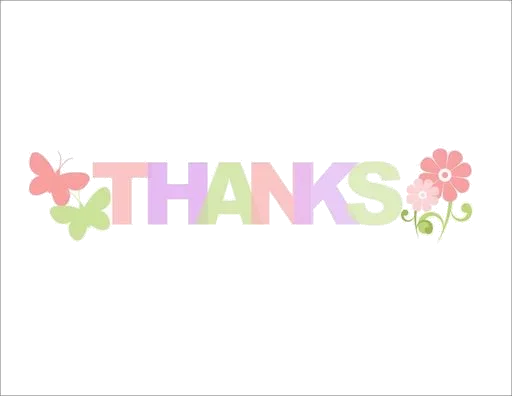 Sticker from the "Thank You" sticker pack