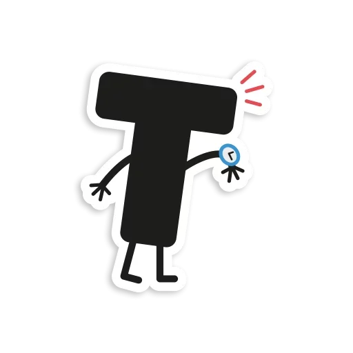 Sticker from the "Letter Stickers" sticker pack