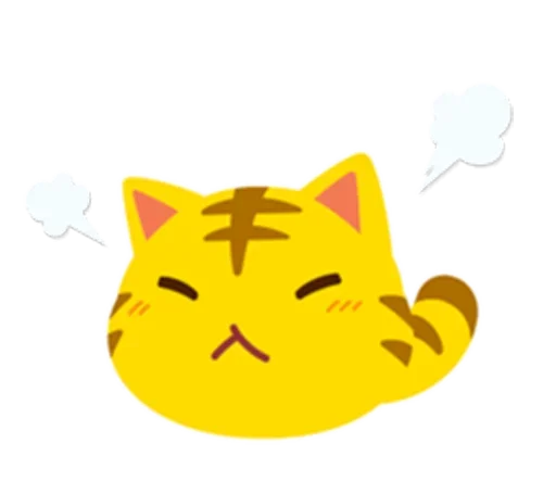 Sticker from the "Yellow Kitten" sticker pack