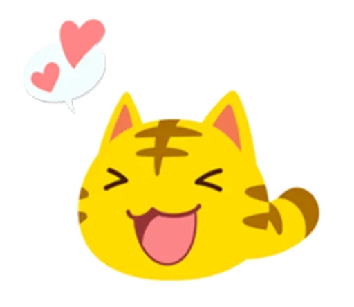 Sticker from the "Yellow Kitten" sticker pack