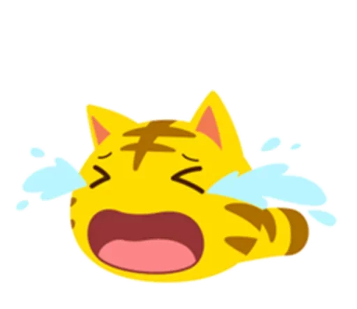 Sticker Yellow Kitten