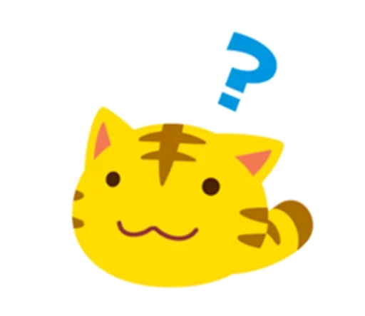 Sticker Yellow Kitten