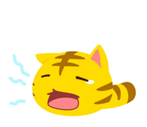 Sticker from the "Yellow Kitten" sticker pack