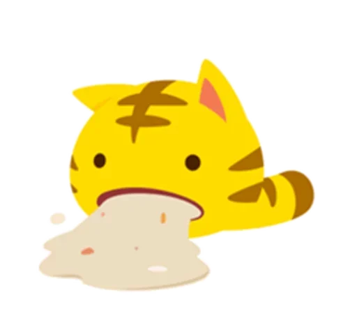 Sticker from the "Yellow Kitten" sticker pack