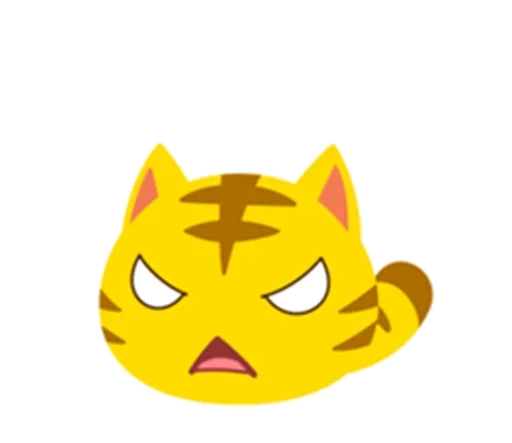 Sticker Yellow Kitten