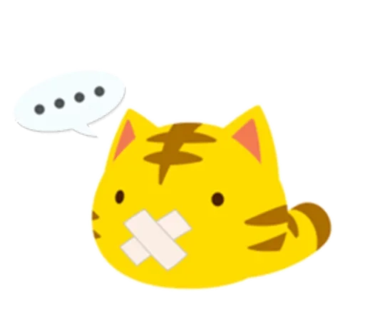 Sticker from the "Yellow Kitten" sticker pack