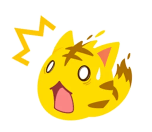 Sticker from the "Yellow Kitten" sticker pack