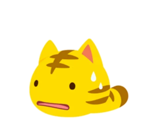 Sticker from the "Yellow Kitten" sticker pack