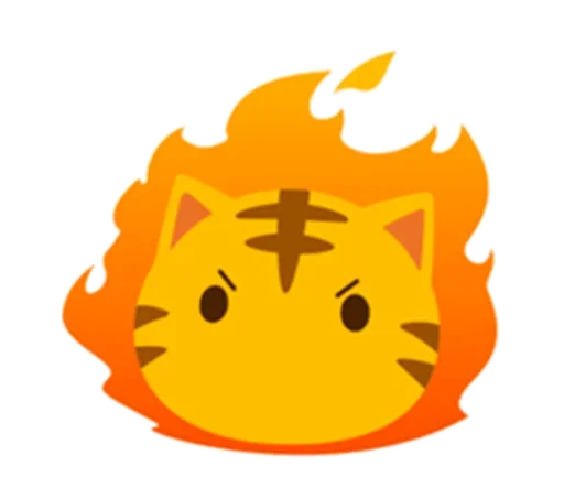 Sticker from the "Yellow Kitten" sticker pack