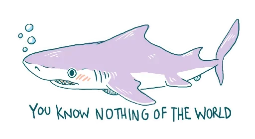 Sticker from the "Shark" sticker pack