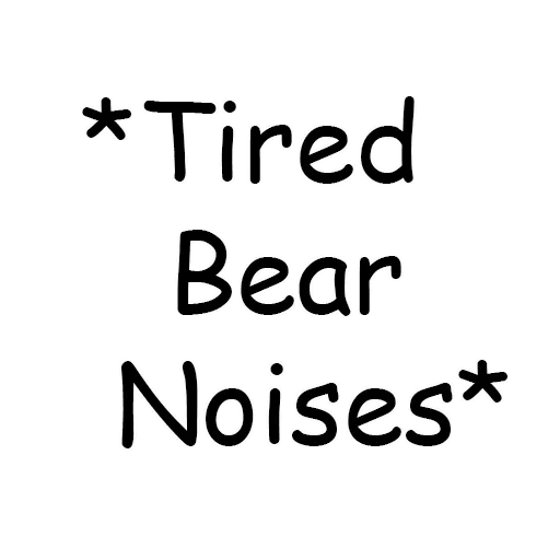 Sticker from the "Bear Noises" sticker pack