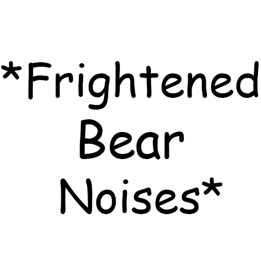 Sticker from the "Bear Noises" sticker pack