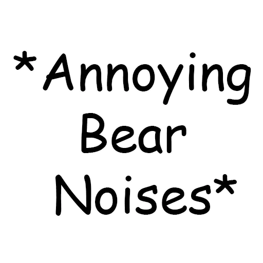 Sticker from the "Bear Noises" sticker pack