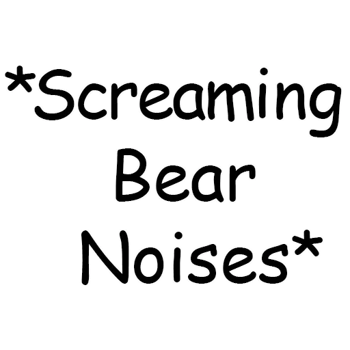 Sticker from the "Bear Noises" sticker pack