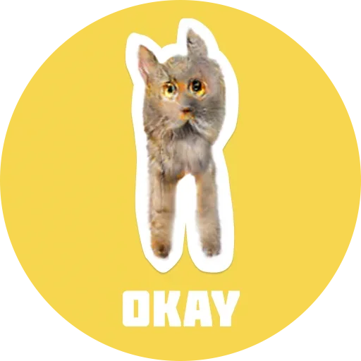 Sticker from the "CreepyCats" sticker pack