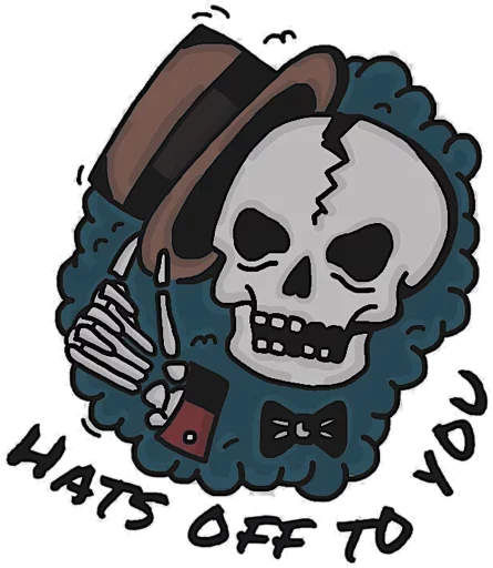 Sticker from the "Death" sticker pack