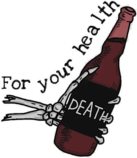 Sticker from the "Death" sticker pack