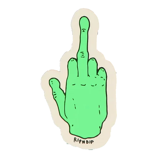 Sticker from the "Fuck Off" sticker pack