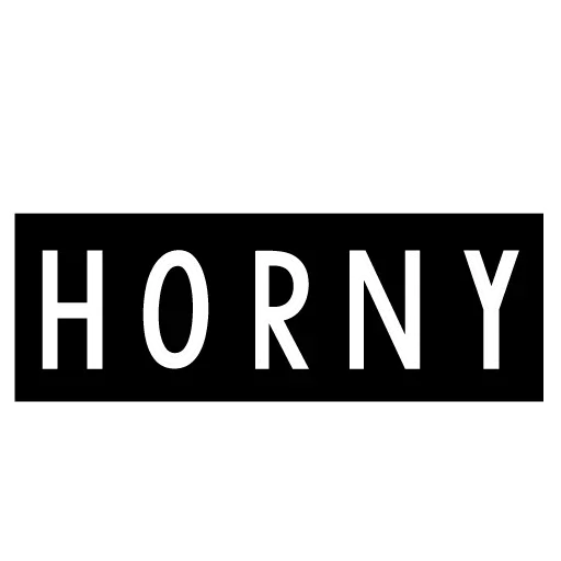 Стикер из набора "Iam Horny"