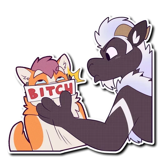 Sticker from the "Shut Up" sticker pack