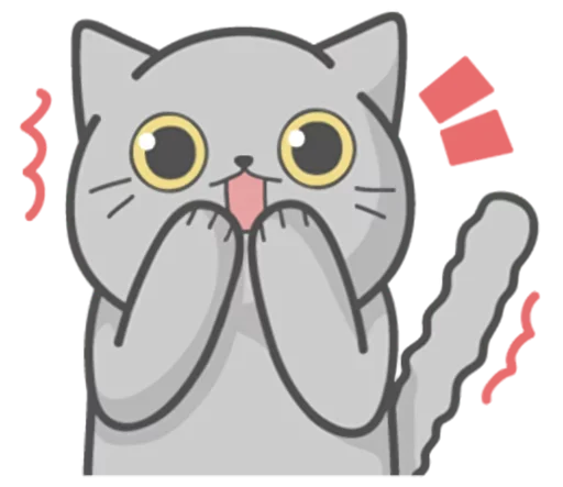 Sticker from the "Stickers with Cat" sticker pack