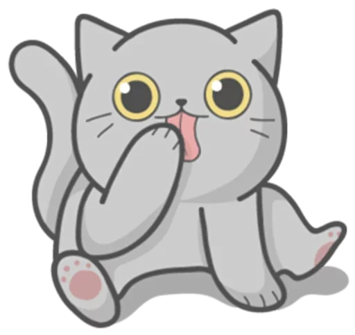 Sticker from the "Stickers with Cat" sticker pack