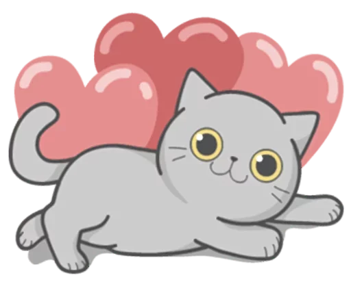 Sticker from the "Stickers with Cat" sticker pack