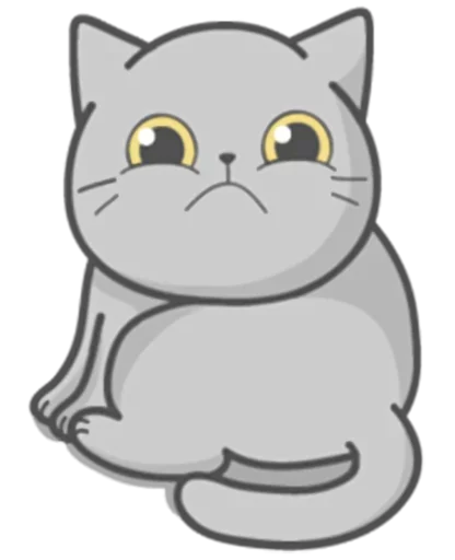 Sticker from the "Stickers with Cat" sticker pack