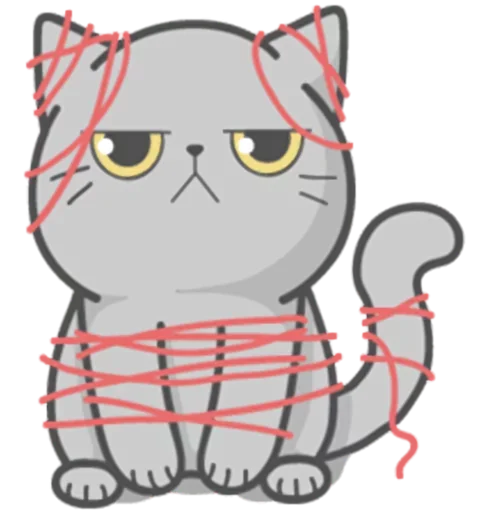 Sticker from the "Stickers with Cat" sticker pack