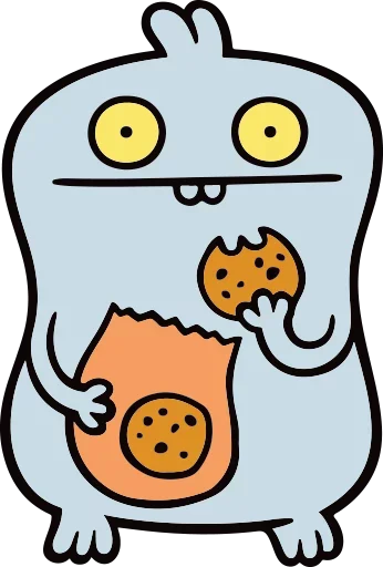 Sticker from the "Ugly Dolls" sticker pack